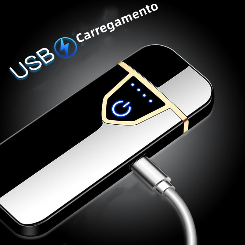 Isqueiro Usb Eletrônico Recarregável.